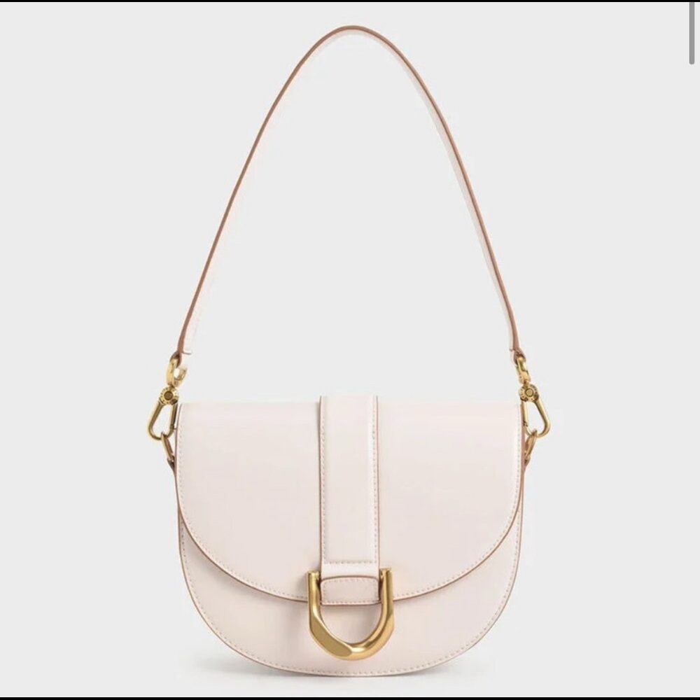 Charles & Keith mini gabine saddle bag